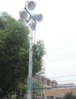 portable light tower 6m 20ft telescopic mast pole light 200W*4 LED light outdoor light tower